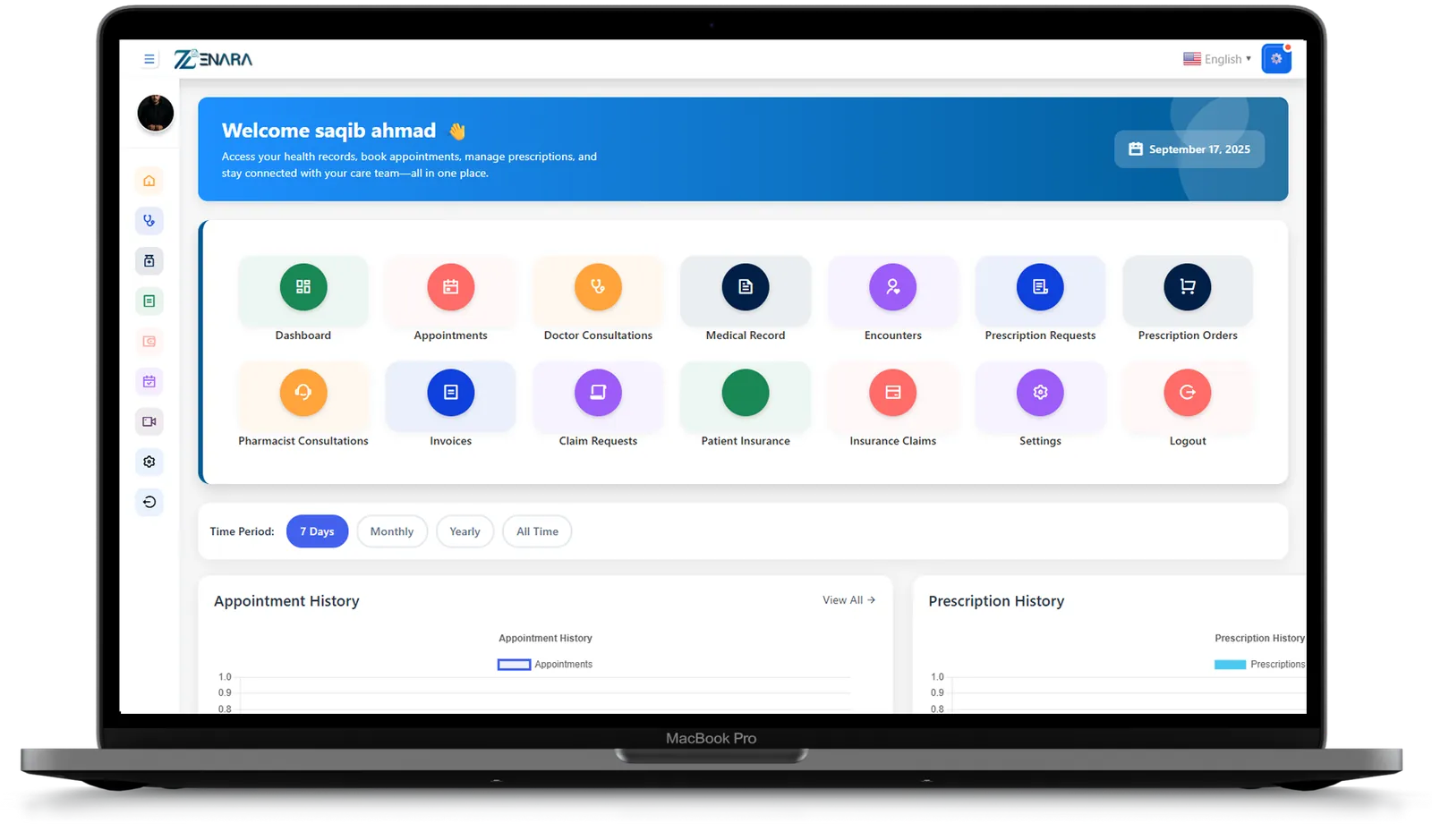 EHR Dashboard 